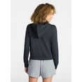 thumbnail image 4 of Athletic Works Women's and Women's Plus ButterCore Zip Front Hoodie, Sizes XS-4X, 4 of 6