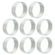 thumbnail image 1 of 8uds Cortador Redondo Galletas Aluminio Aleación Círculo Cortadores Galletas Metal Molde Galletas para Hacer Pasteles Fondant Galletas, Plateado, 1 of 6