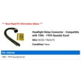 thumbnail image 2 of Headlight Relay Connector - Compatible with 1986 - 1994 Hyundai Excel 1987 1988 1989 1990 1991 1992 1993, 2 of 2