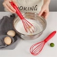thumbnail image 6 of Whisk under $5! Yannianjz Silicone Non-Scratch Whisk, 12-Inch Manual Egg Beater for Cooking, Baking, and Milk Frothing, Red Kitchen Utensil with Ergonomic Handle, Dishwasher Safe, 6 of 8