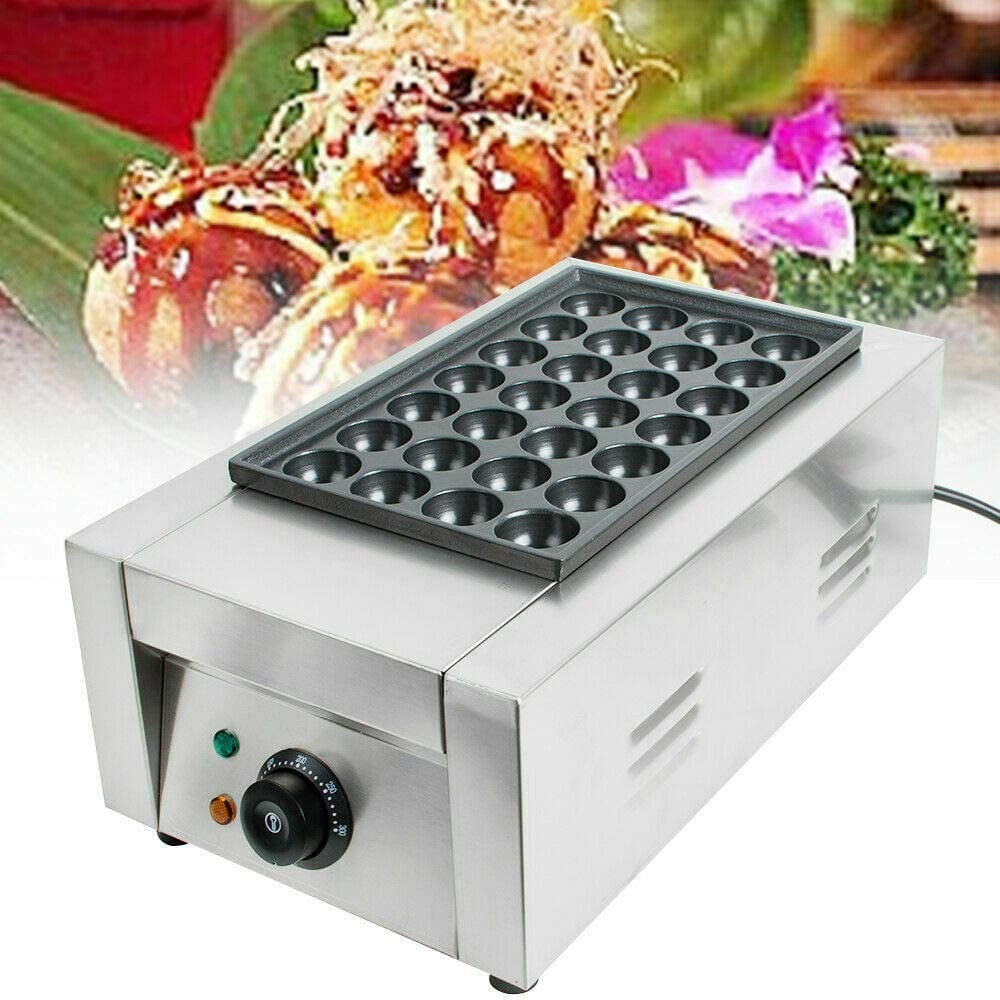 INTBUYING Electric Takoyaki Maker Commercial Japanese Takoyaki Machine