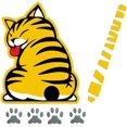 thumbnail image 1 of Jinsinto Car Stickers Cute Cat Car Sticker Funny Car Rear Glass Sticker Yellow Window Bumper Sticker for Cars,, 1 of 5