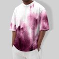 thumbnail image 2 of Summer Men's Popular T-shirt Printed Round Neck Short Sleeve T-shirt S, 2 of 5
