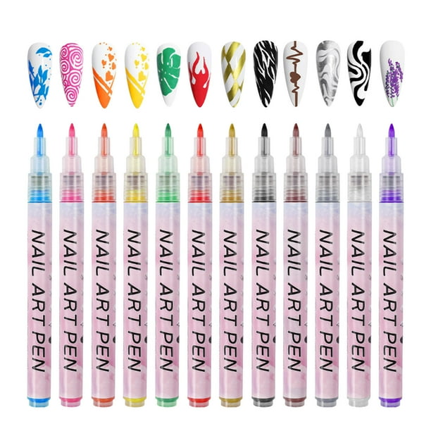 Bolígrafo de Graffiti Xihbxyly Decoración de Uñas 12 ml
