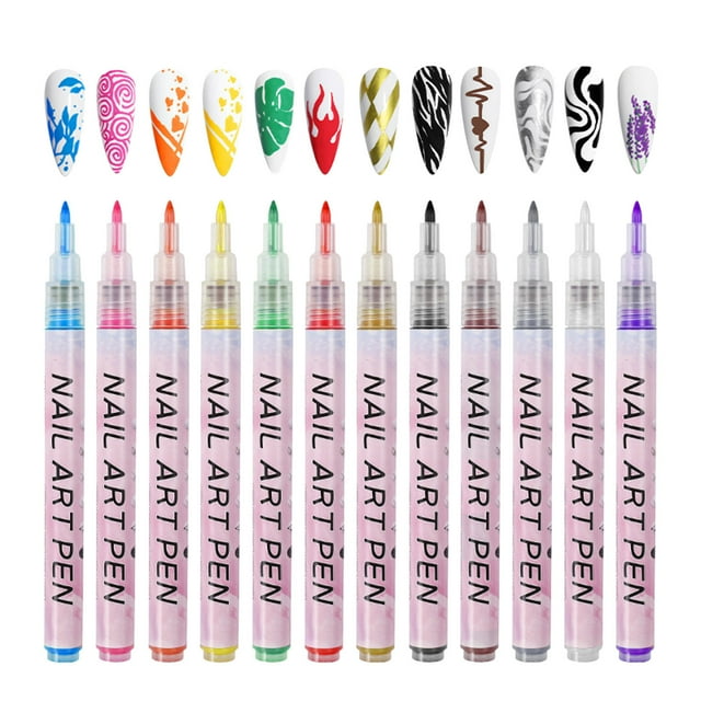 Bolígrafo de Graffiti Xihbxyly Decoración de Uñas 12 ml