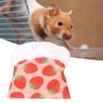 thumbnail image 1 of Soft Comfortable Hamster Sleeping Bag For Guinea Pig , Strawberry Print, Small Pet Animals  Hideout, Multipurpose, Privacy Space, Easy To Store & Carry, 1 of 8