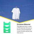 thumbnail image 4 of Riwesomey Juego de 4 reglas de alineación de camisetas, plantilla de guía gráfica, herramienta de centrado artesanal, medición de dibujo para Medidores de medidas dimensionales verde, 4 of 6