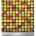 thumbnail image 1 of Soimoi Cotton Cambric Fabric Geometric Square,Text & Bear Face Kids Printed Craft Fabric by The Yard 56 Inch Wide, 1 of 1