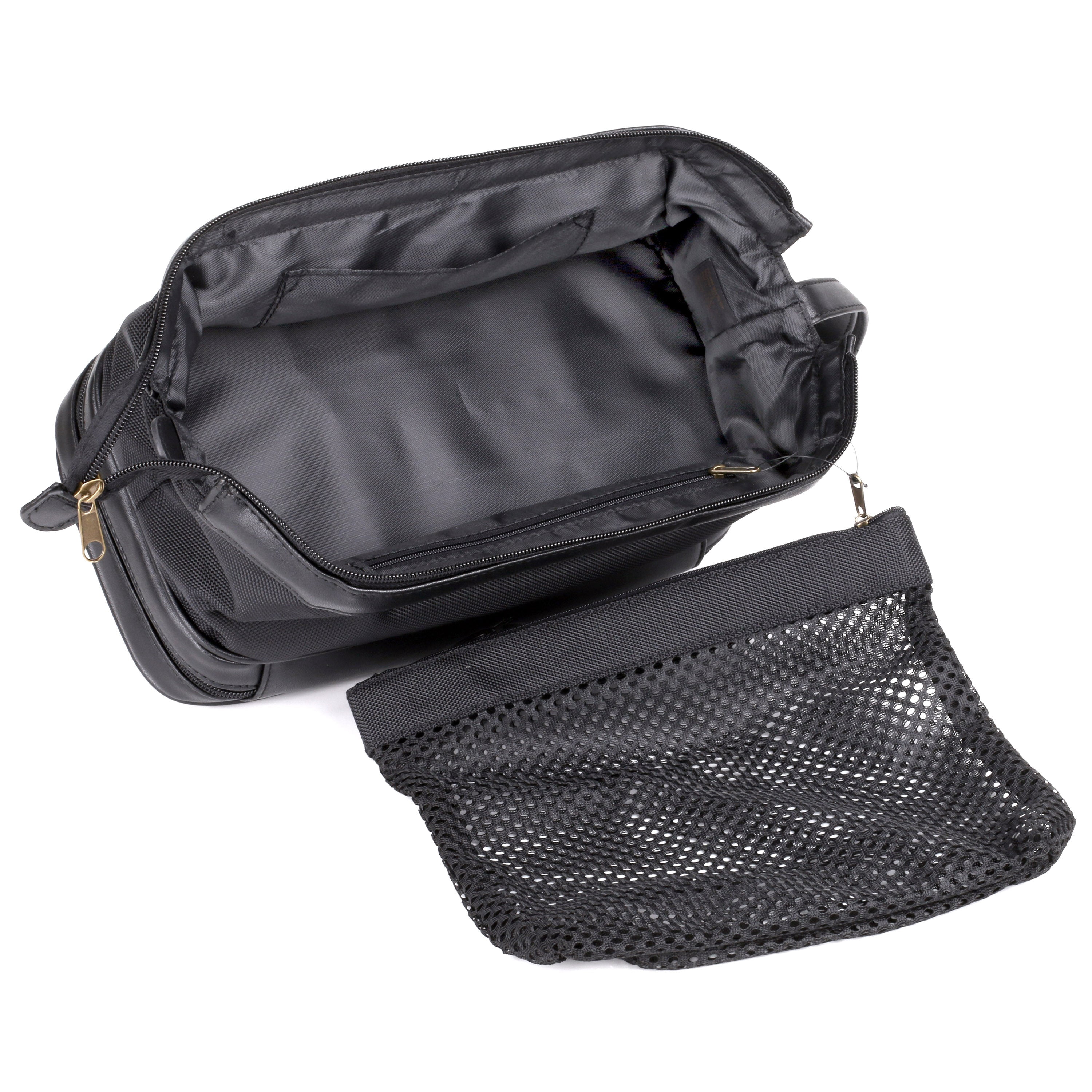 Dopp Men's Super Travel Kit with Bonus Items Nylon, Black