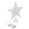 thumbnail image 2 of 1 estrella para copa de árbol de Navidad con cadena de luces, pentagrama, decoración elegante para árbol, 2 of 5