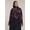 Blurred Blooms, variant on Women's Plus Size Ruffle Detail Asym Cape