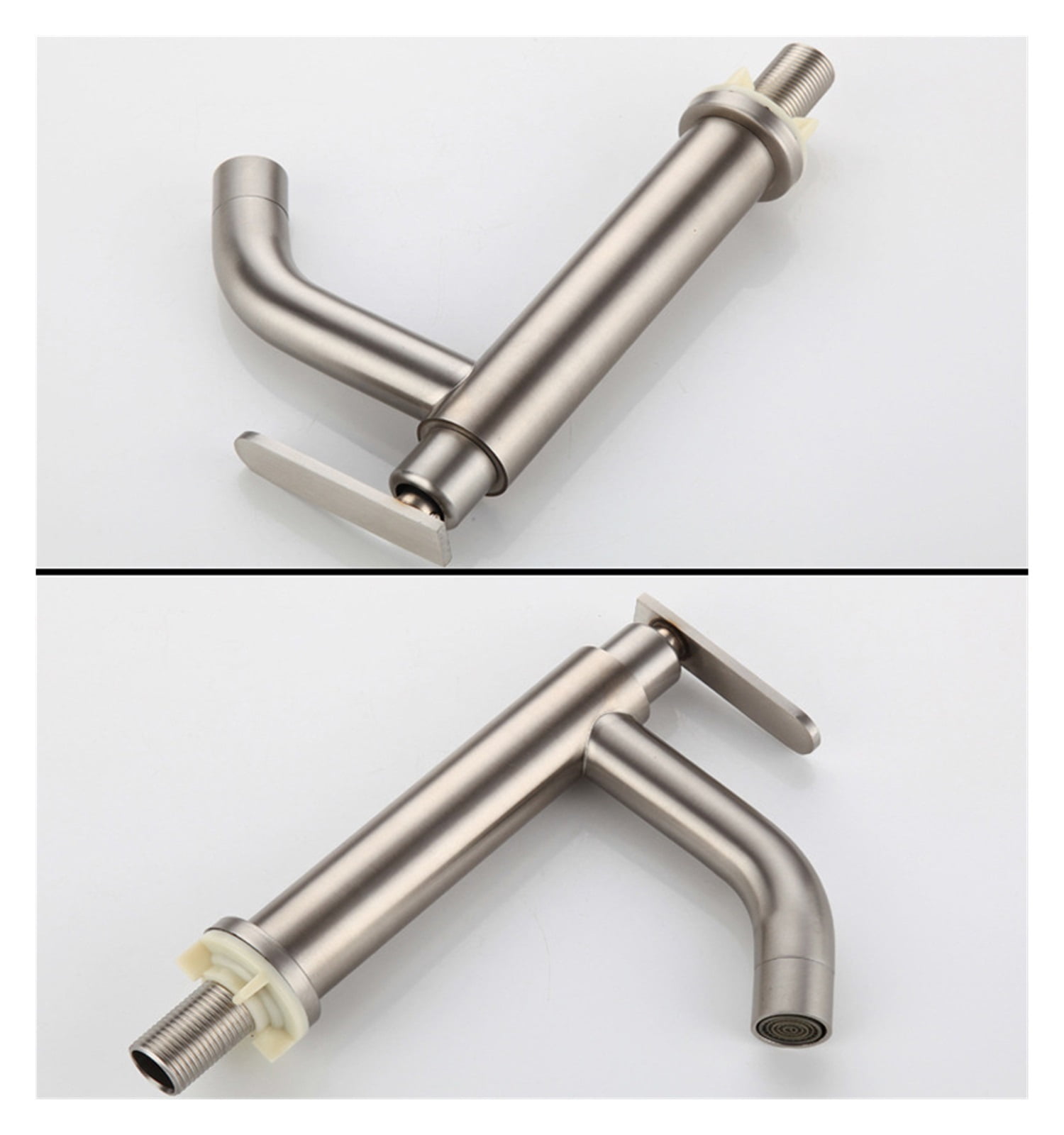 Bathroom Basin Faucets Single Cold Water Bathroom Sink Faucets Brushed 304 Stainless Steel Single Handle Washbasin Tap