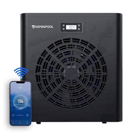 16000BTU Pool Heat Pump, WiFi Smart Control, Titanium Heat Exchanger, 110V Efficient Heating for 5400 Gallons