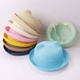 thumbnail image 5 of Yoyauz Kids Anti-UV Straw Sun Hat Cat Ear Summer Cap for Girl Boys Bucket Hat, 5 of 6