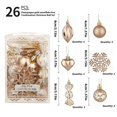 thumbnail image 4 of YHAJDS 36PCS Christmas Ball Ornaments 1.18/3.15in Shatterproof Xmas Bulbs Christmas Ornaments Set Xmas Tree Balls Hanging Balls for Wedding Holiday Halloween Party Decor Christmas Wreath Ornaments, 4 of 5