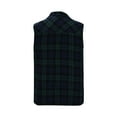 thumbnail image 3 of Awdenio Sleeveless Shirts For Men Casual Fashion Solid Turn-down Collar Plaid snap Shirt Sleeveless with Pocket, 3 of 4