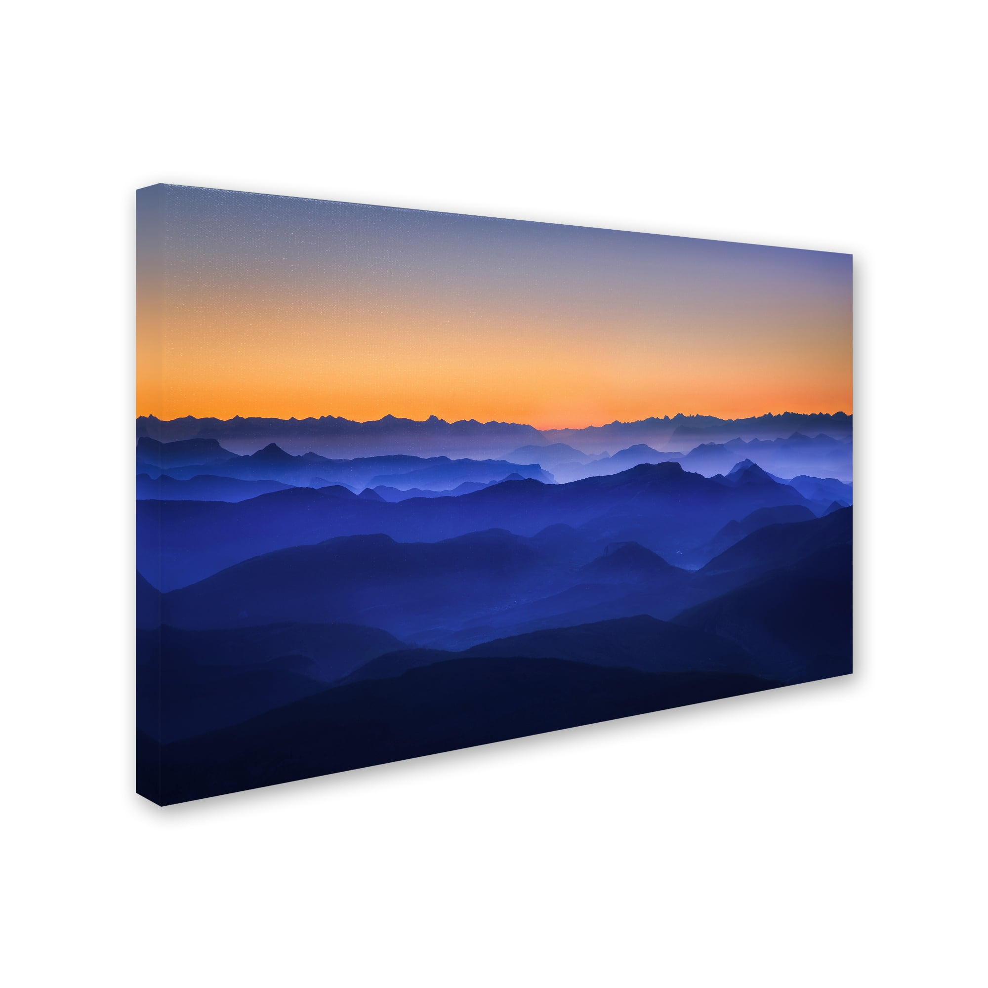 Trademark Fine Art 'Misty Mountains' Canvas Art by David Bouscarle