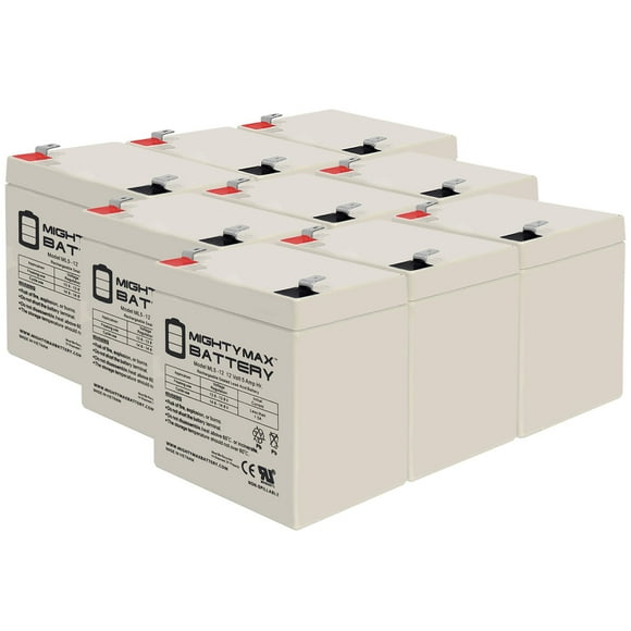 12V 5Ah F2 SLA Replacement Battery for Tandy / Radio Shack 23-289A - 9 Pack