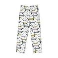 thumbnail image 6 of Uemuo Dachshund Dog Puppy Pattern Men's Wide Leg Palazzo Lounge Pants with Pockets Light Weight Loose Comfy Casual Pajama Pants-Large, 6 of 9