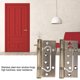 thumbnail image 4 of Bisagra De Puerta Doméstica De Espacio Pequeño, Bisagra Para Muebles, Silenciosa Para Puertas Domésticas ANGGREK No, 4 of 7