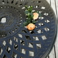 thumbnail image 5 of LVUYOYO 31 inch Diameter Outdoor Round Patio Bistro Dining Table Cast Aluminum with Umbrella Hole Conversation Table, 5 of 7
