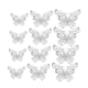 thumbnail image 4 of 2x12 Piezas Decoración De Pared De Mariposa Hueca 3D 3 Tamaños Para Sofás, Escritorio, Ventana Plateado, 4 of 8