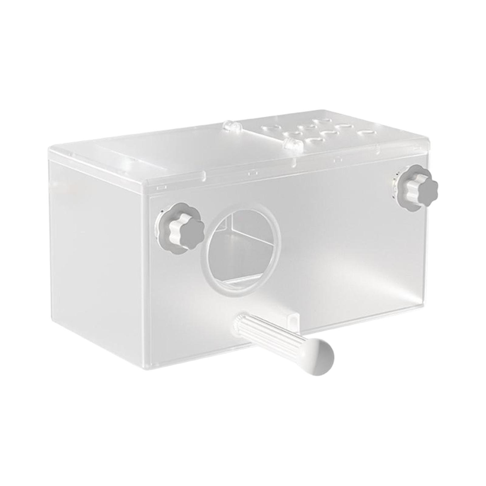 Transparent Bird House Nesting Box Breeding Cage PET Material for Parakeets Finches Lovebirds Indoor Use