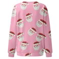 thumbnail image 5 of Bdfzl Mode Automne 2023 Noël Pull Col Rond Imprimé Manches Longues Blouse Confortable Chandail en Molleton Rose m, 5 of 5
