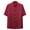 Red, variant on Chinese Clothing Tang Suit - Kung Fu Short Sleeve Shirt for Men Black