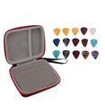 thumbnail image 4 of Guitar Guitar Pick Bag Set Large Space Waterproof  Protection EVA Cloth Storage Holder Case with 15 Pcs Guitar Picks, 4 of 7