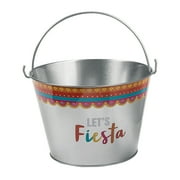 Fiesta Metal Pail Large - Party Supplies - 3 Pieces