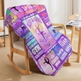 thumbnail image 3 of LHSHID Gymnastics Lovers Blanket Gymnast Gifts for Girls Teens Women Birthday Gifts for Gymnast Warm Cozy Plush Blanket Soft Flannel Fleece Blanket Throw Blankets for Home Couch Sofa 30"x40", 3 of 6