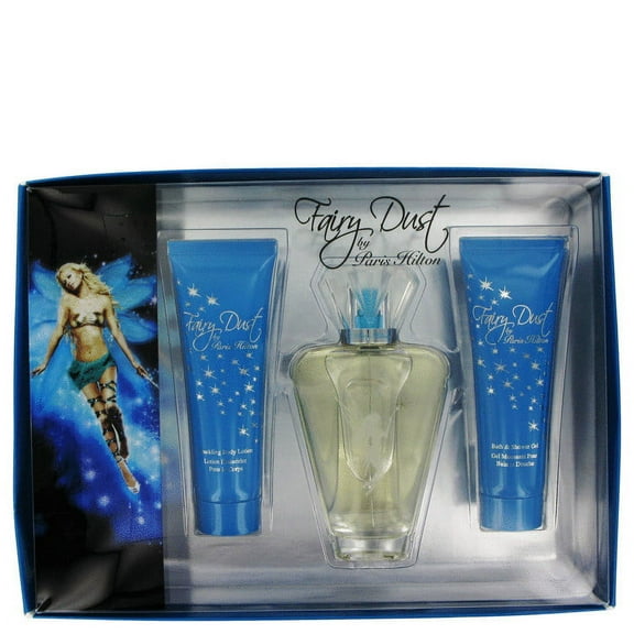 FAIRY DUST by PARIS HILTON ~ Women's Gift Set -- 3.4 oz Eau de Parfum Spray   3 oz Sparkling Body Lotion   3 oz Bath & Shower Gel
