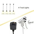 thumbnail image 2 of FSLiving H Type Track Light 3-Pack Frosted Glass Mini Pendant Light Customizable - Bronze, 2 of 5