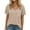 Khaki, variant on TYGHBN Women's Casual V Neck Pocket Tee Short Sleeve Basic Top for Everyday Wear In Spring and Summer Machine Washable Versatile Style for Pairing with Pants Long Sleeve Rayon Tops for Women Athletic