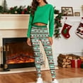 thumbnail image 5 of YOIAVAIOY Womens Novelty Holiday Tights Christmas Print Buttery Soft Leggings High Waisted Causal Yoga Pants Buttery Soft Lounge Workout Bottoms Green S, 5 of 10