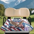 thumbnail image 3 of Yuyamidu Eagle Golf Cart Seat Covers for Club Car Seat Cover 250 Years American Flag Golf Cart Seat Towel with Pockets Fits for Club Car and More 2 Person Seats Golf Carts, 3 of 7