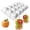Apple, variant on 2pcs 6-Cavity Lemon Silicone Mold, 3D Fruit Shape Baking Mold - Non-Stick Easy Release for Mousse Cake Chocolate Pudding Jelly Dessert (Lemon)