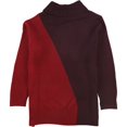 thumbnail image 2 of Alfani Womens 2-Tone Pullover Sweater purple M, 2 of 2