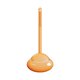 thumbnail image 4 of Cepillo de inodoro de tamaño compacto con cerdas de silicona para montaje en pared. naranja, 4 of 9