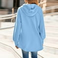 thumbnail image 4 of FDGIU Women's 2025 Oversized Hoodie Dress - Long Sleeve Tunic Sweatshirt with Pockets, Soft Fleece Fall Winter Clothes, 4 of 7