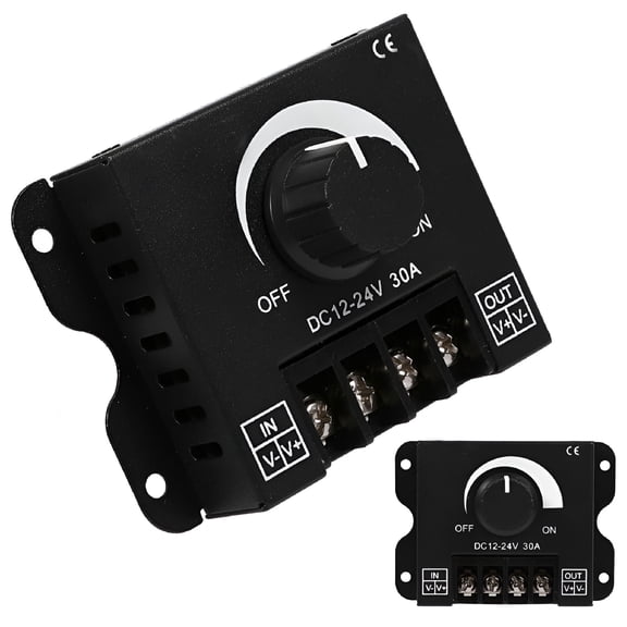 GJX LED Dimmer Switch LED Dimmer DC 12V - 24V Dimmer Knob PWM Dimming Controller