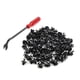 thumbnail image 1 of 100Pcs 7mm Grapas Plástico Negro Remache de paragolpes guardabarros, 1 of 1