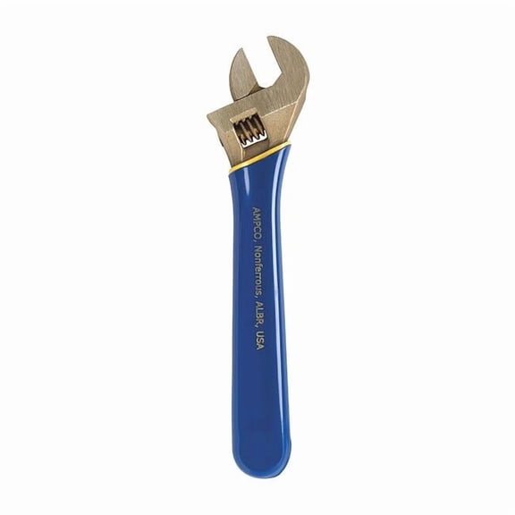 Ampco Safety Tools Adj. Wrench, Ins., Nonspark, 8", 1-1/8" Cap. IW-71