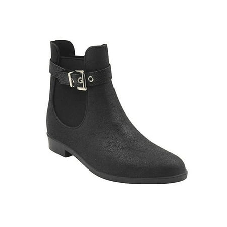 

Modern Rush Aubree Women s Ankle High Rain Boots Black/Black Size 6