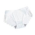 thumbnail image 2 of HUPOM Sexy Underwear For Women Women’S Underwear Briefs Medium waist Elastic Waist Solid Briefs White L, 2 of 2