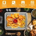thumbnail image 6 of Air Fryer Basket for Oven, 2 in 1 Nonstick Air Fry Basket with Mesh Great for Oven, Dishwasher Safe,Large Oven Air Fryer Basket and Tray – - (19" x 13", Silver), 6 of 6
