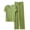 Green B, variant on Jamicy Womens Sleepwear Gift for Women Womens Lounge Set 2 Piece V Neck Outfits Casual Loose Fit Short Sleeve Tops And Wide Leg Pants Tracksuits