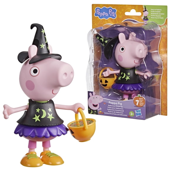 Peppa Pig Halloween Dress-Up 6-Inch Figure with 6 Fashion Accessories, Kids Ages 3 