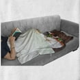 thumbnail image 6 of Spa Soft Flannel Fleece Throw Blanket, Bamboo Background with Towel Flowers Candled and Hot Massage Stones, Cozy Plush for Indoor and Outdoor Use, 50" x 70", Green White and Brown, by Ambesonne, 6 of 6